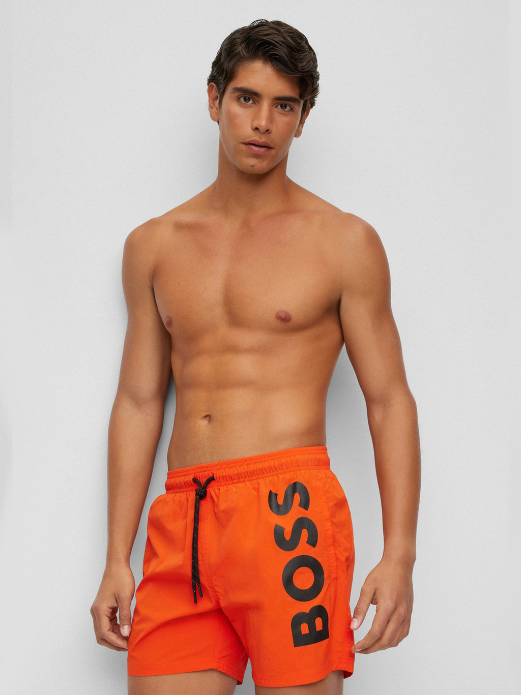 Mens Bright Orange Octopus Swim Short