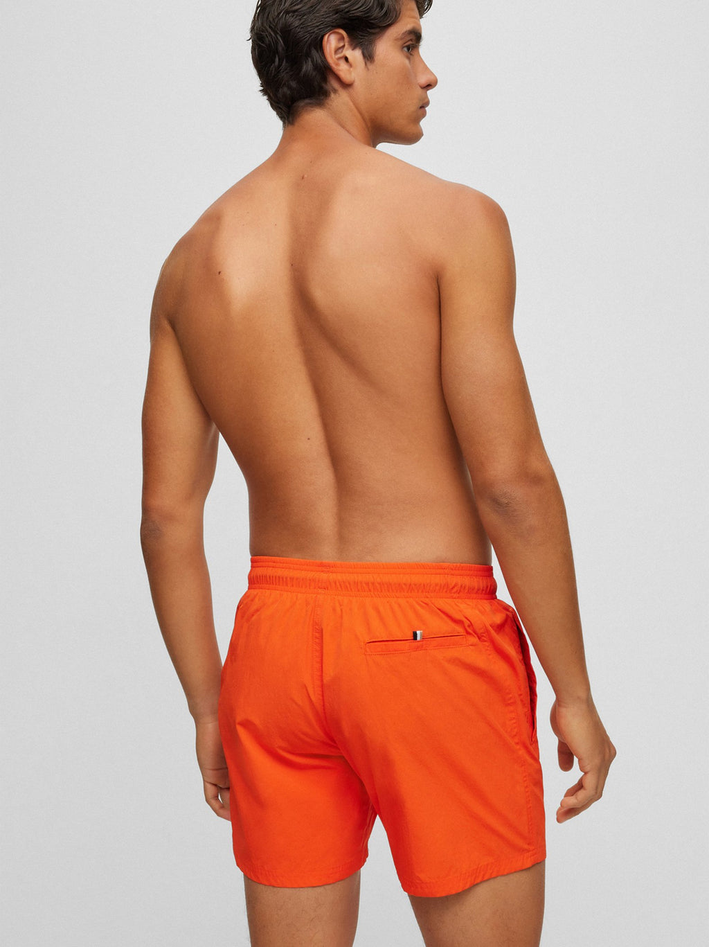 Mens Bright Orange Octopus Swim Short