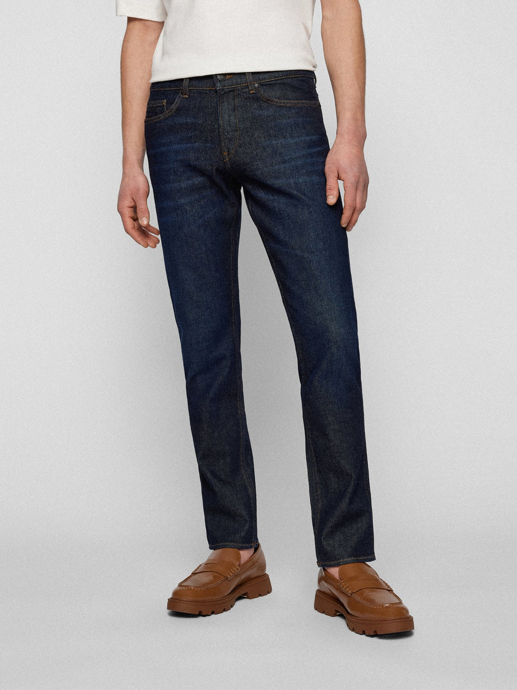Mens Medium Blue Delaware Slim Fit Jean