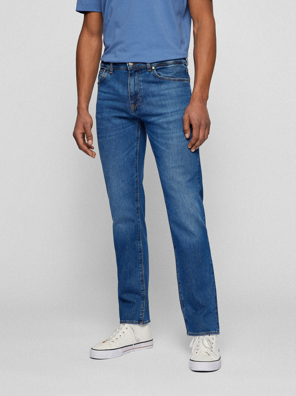 Mens Navy Maine Regular Fit Jean