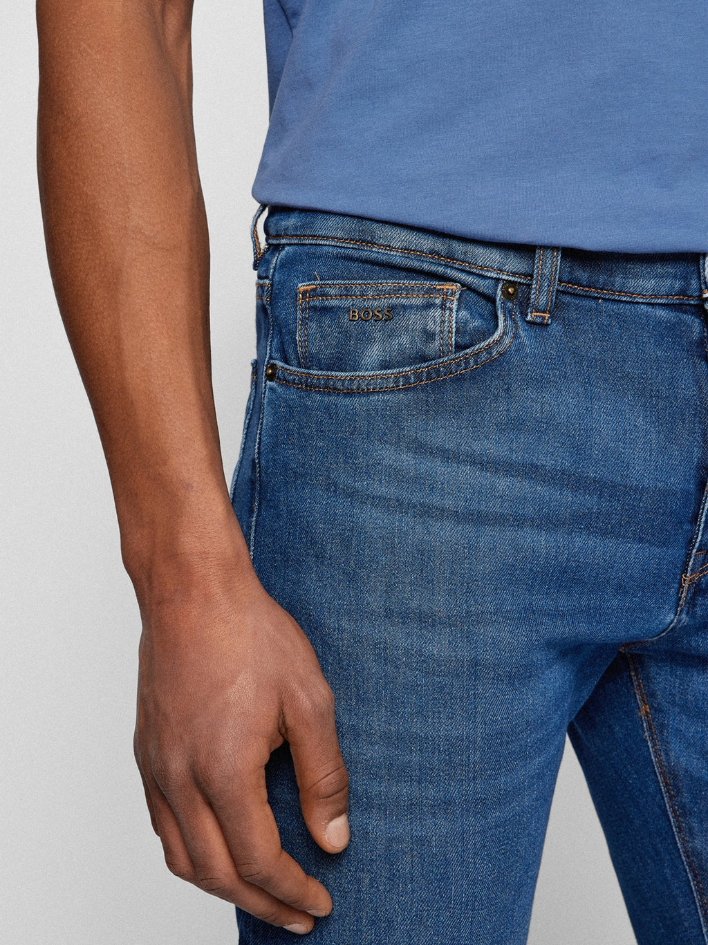 Mens Navy Maine Regular Fit Jean