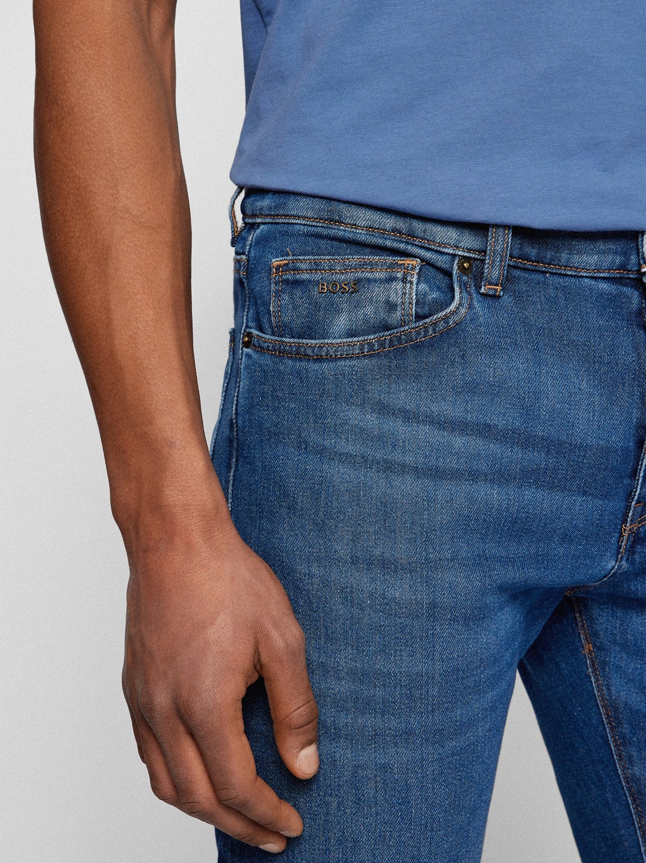 Mens Navy Maine Regular Fit Jean