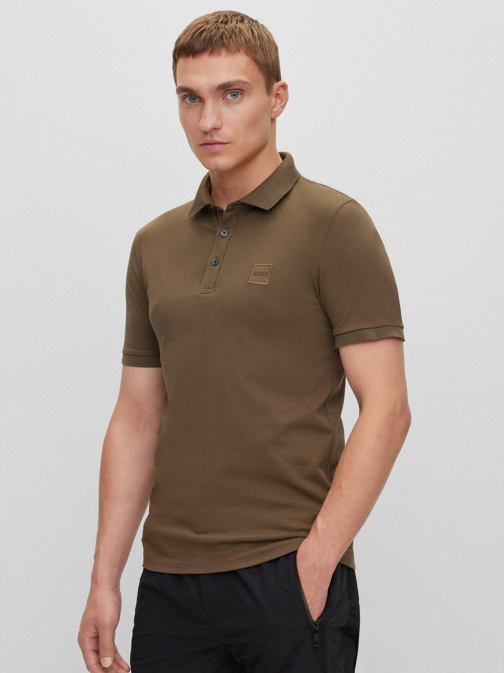 Mens Dark Green Passenger Polo Shirt