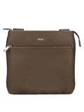Mens Open Brown Zair Large Envelope Bag