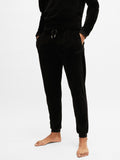 Mens Black Velour Jogger