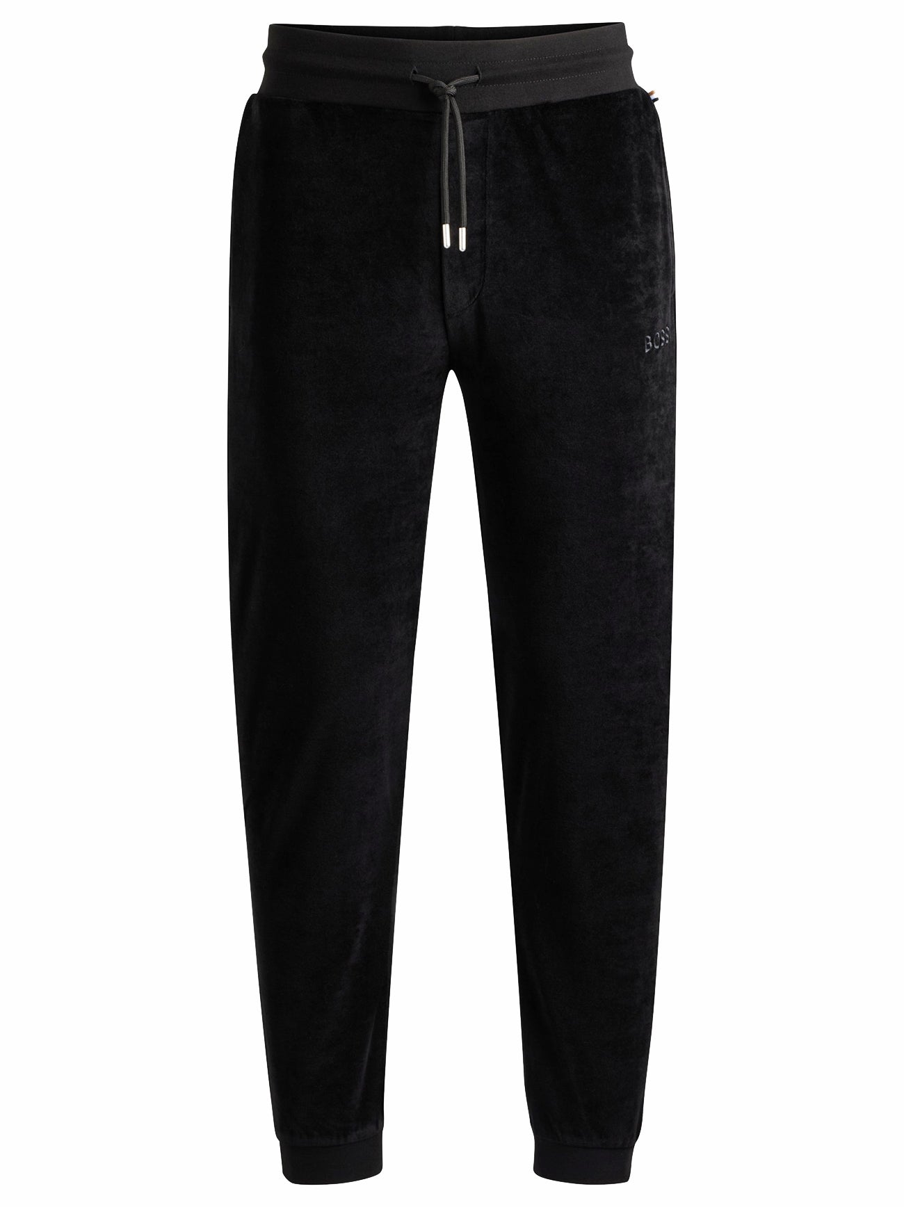 Mens Black Velour Jogger