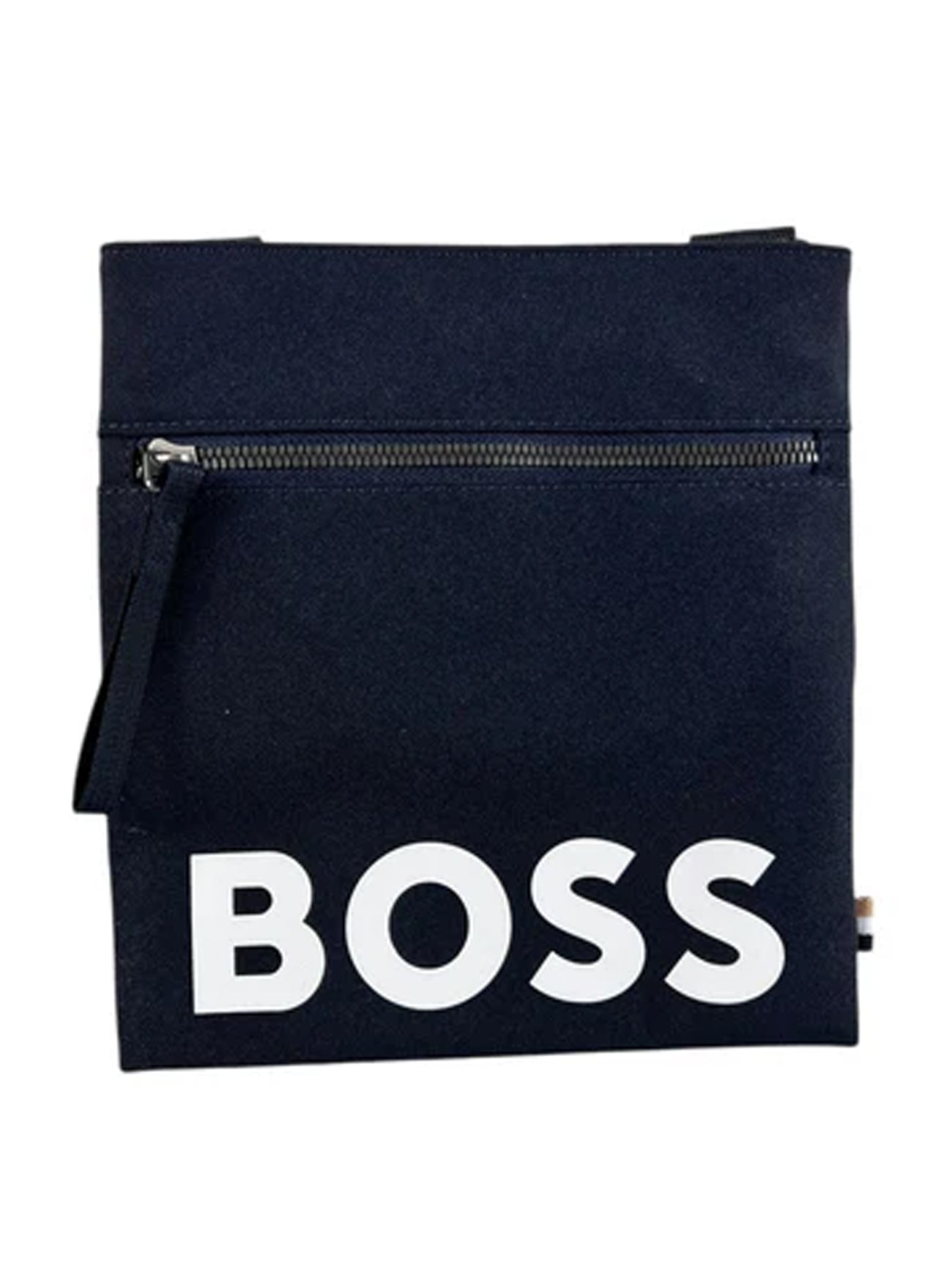 Mens Navy Pixel Large Zip Envelope Bag
