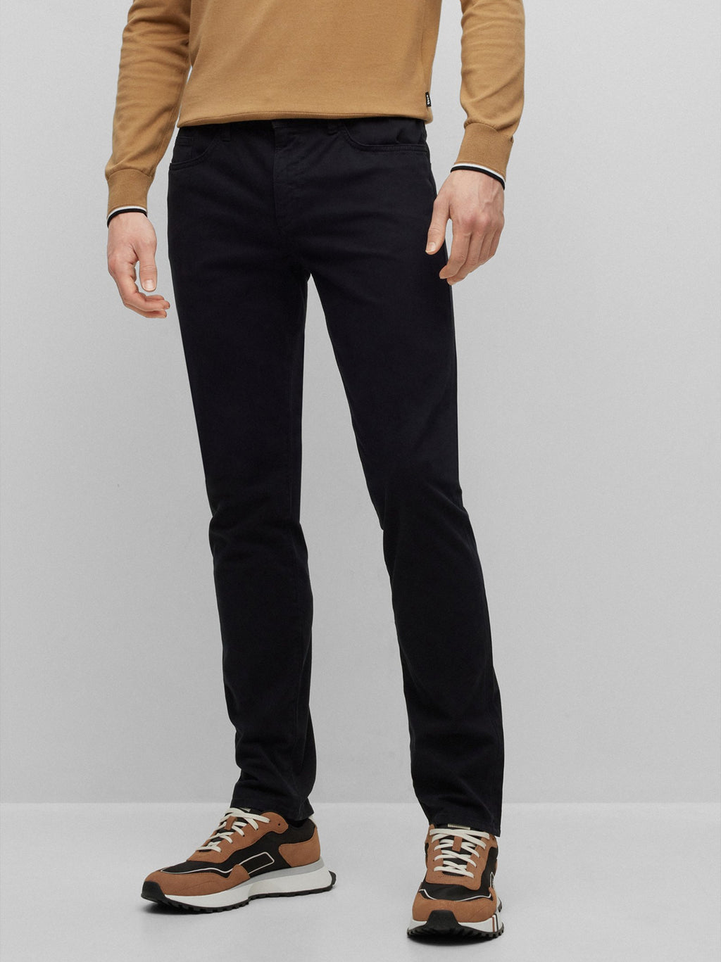 Mens Black Delaware Slim Fit Jean