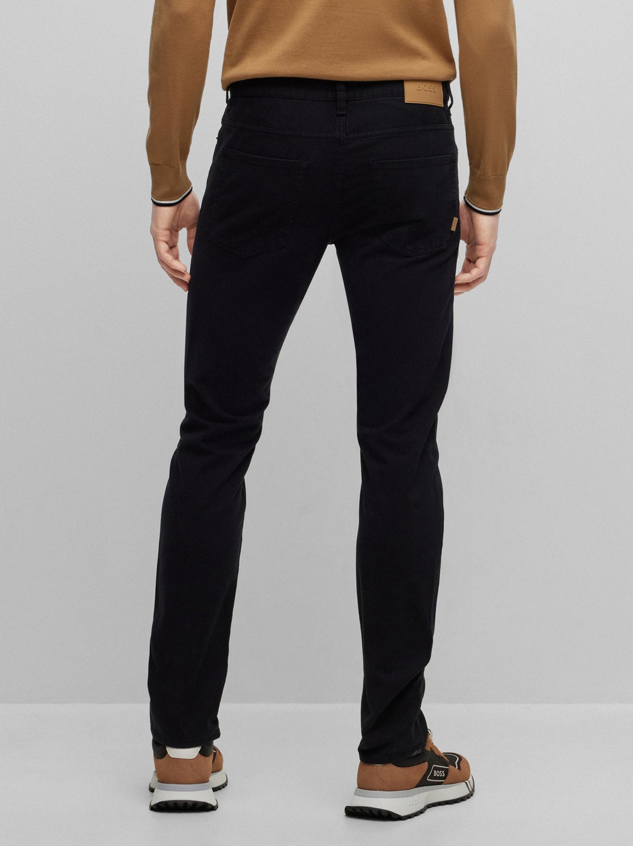Mens Black Delaware Slim Fit Jean