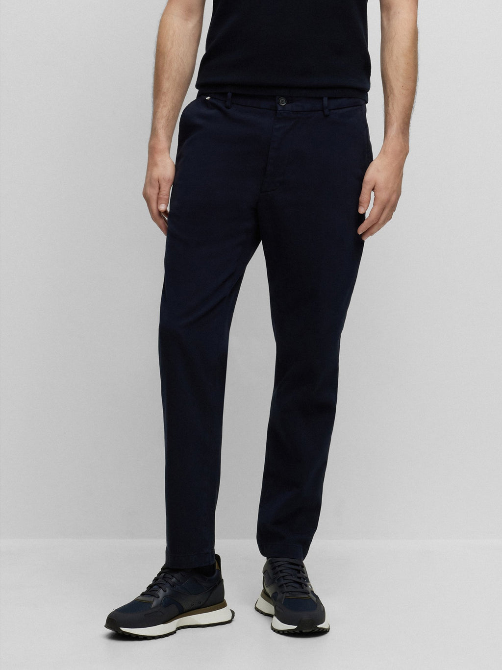 Mens Dark Blue Kane-L Straight Pant