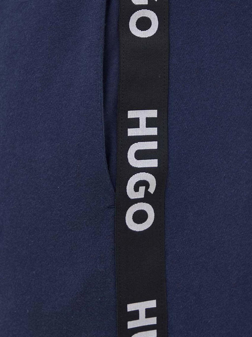 Mens Dark Blue Sporty Logo Tape Jogger