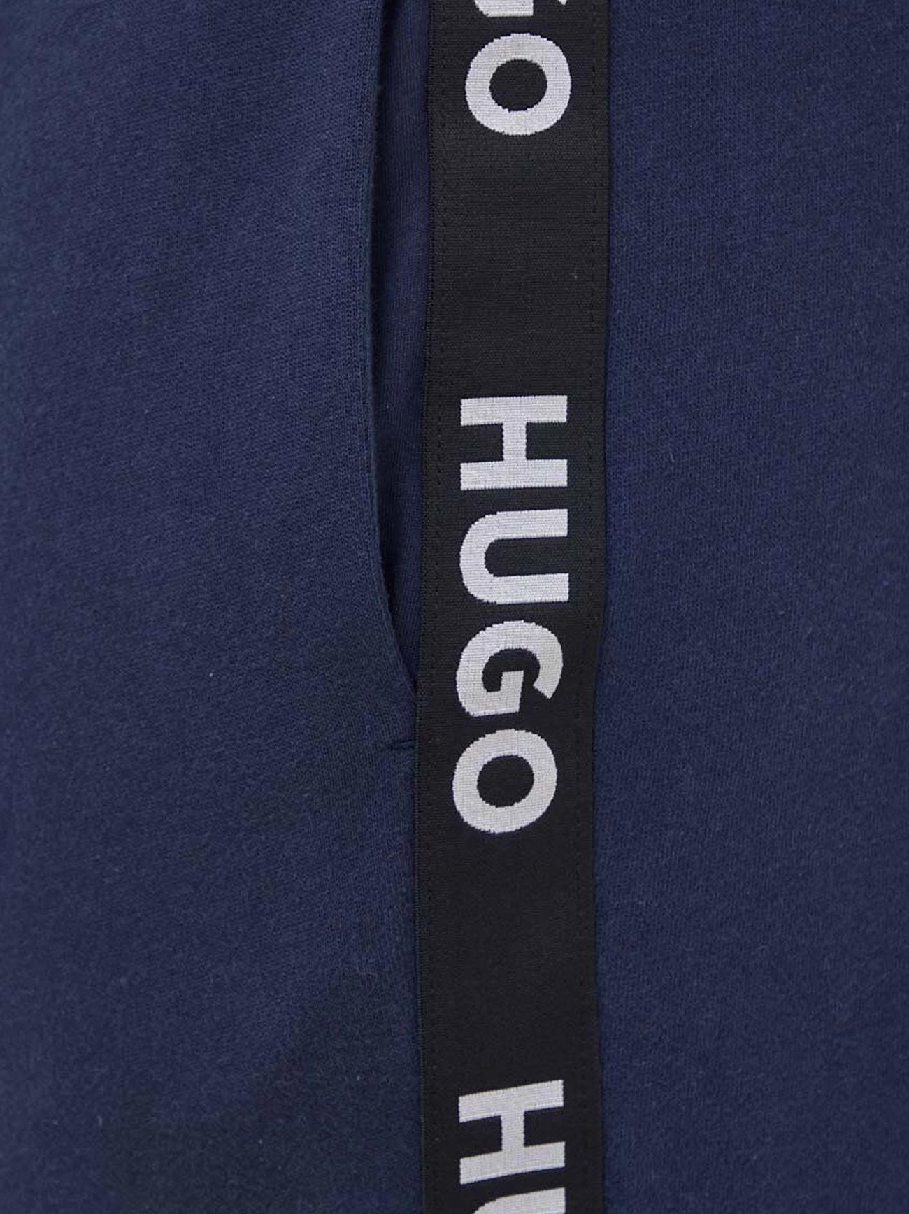 Mens Dark Blue Sporty Logo Tape Jogger