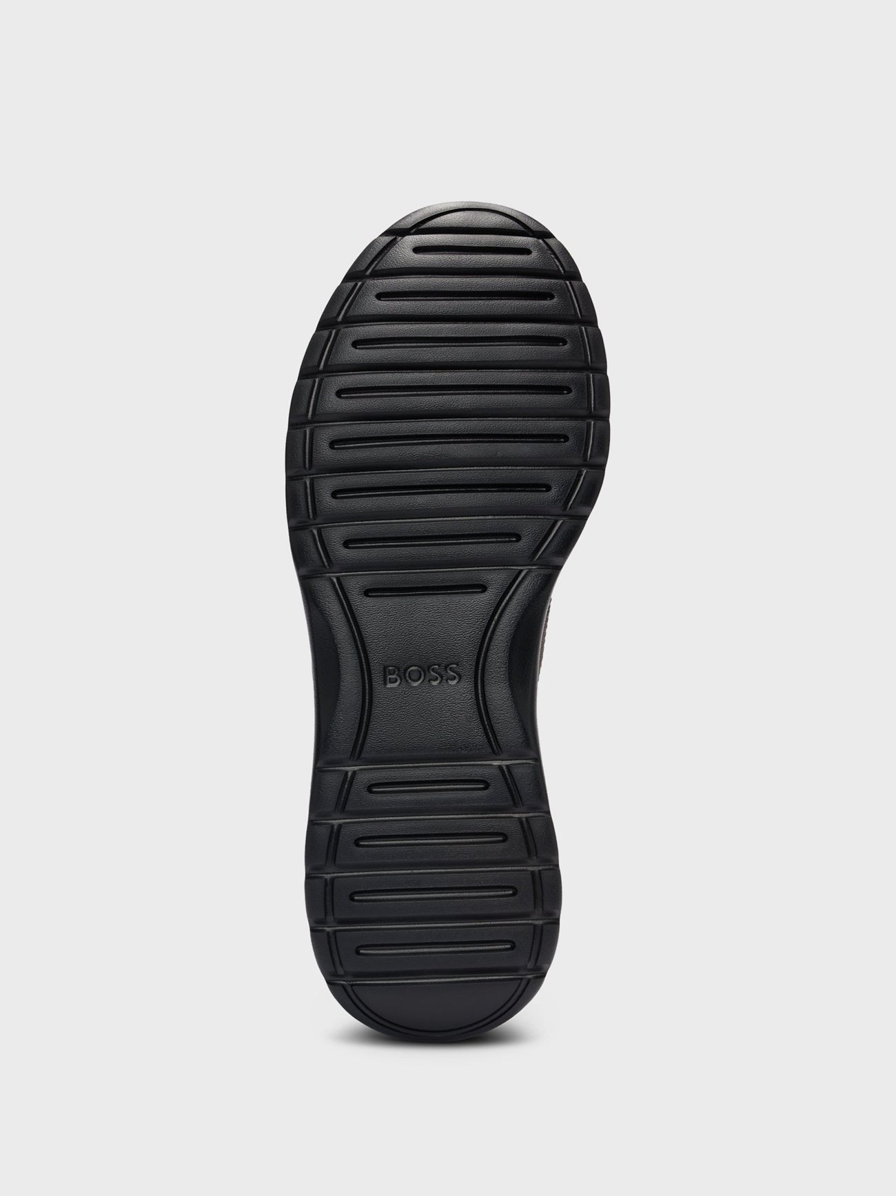 Mens Black Extreme Knit & Suede Trainer