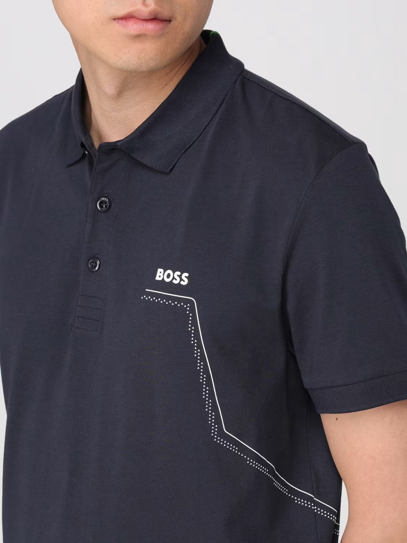 Mens Dark Blue Paddy 3 Polo Shirt