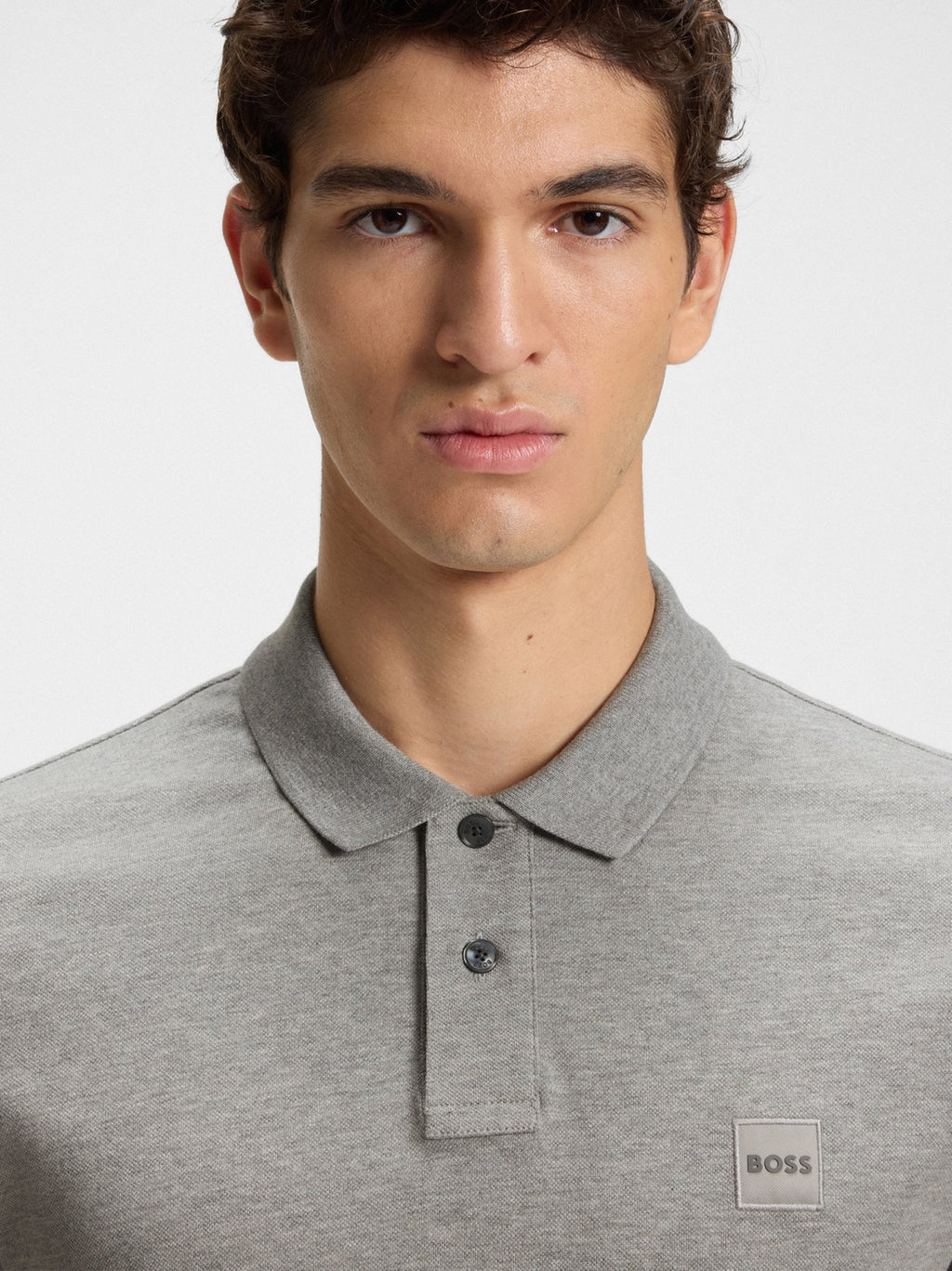 Mens Light Pastel Grey Passenger Polo Shirt