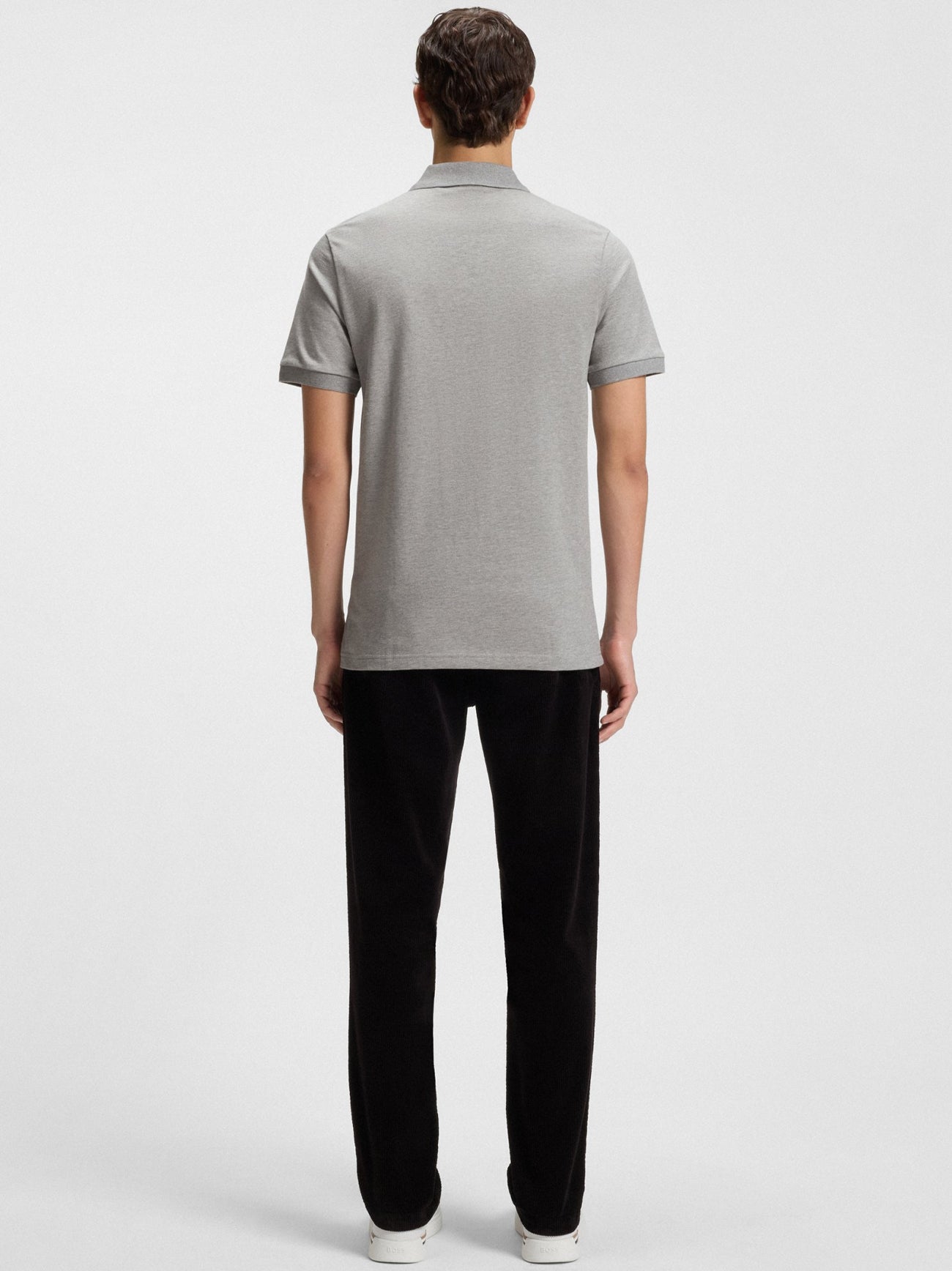 Mens Light Pastel Grey Passenger Polo Shirt