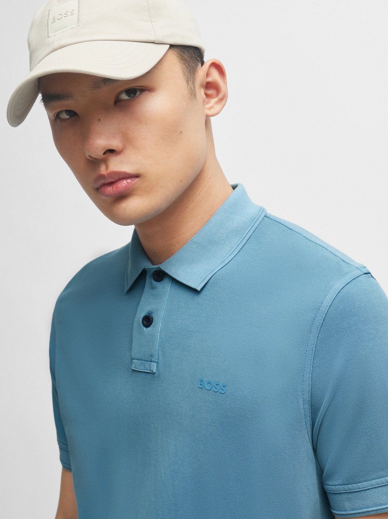 Mens Open Blue Prime Polo Shirt