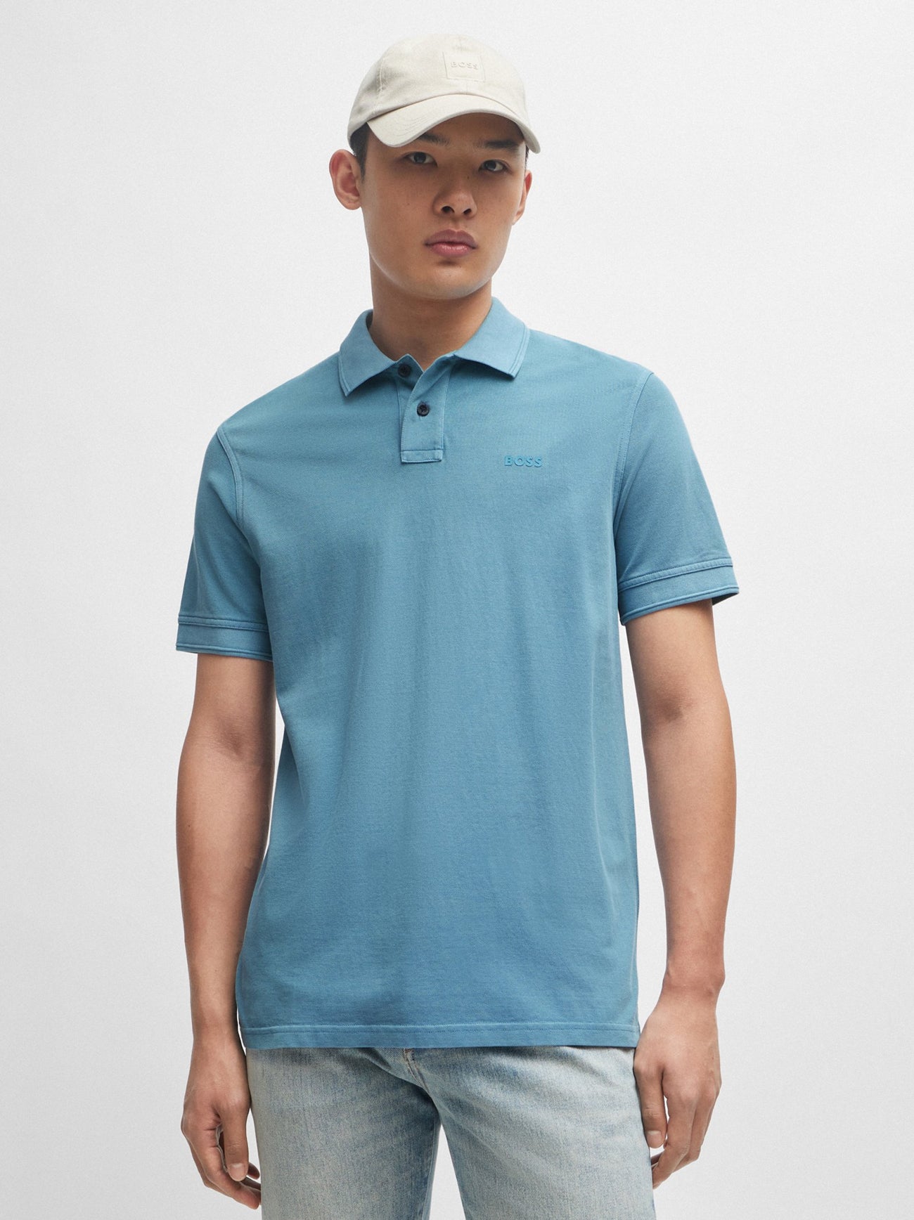 Mens Open Blue Prime Polo Shirt