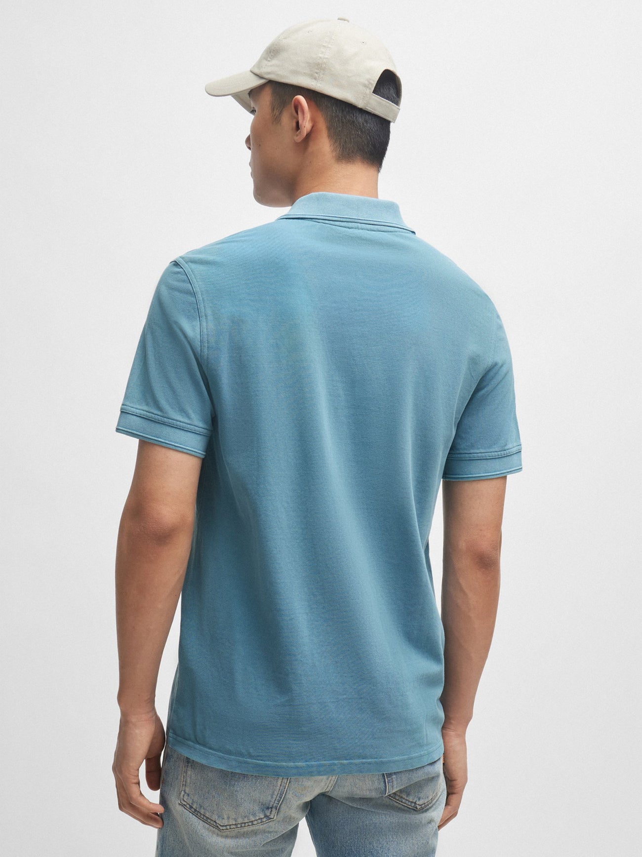 Mens Open Blue Prime Polo Shirt