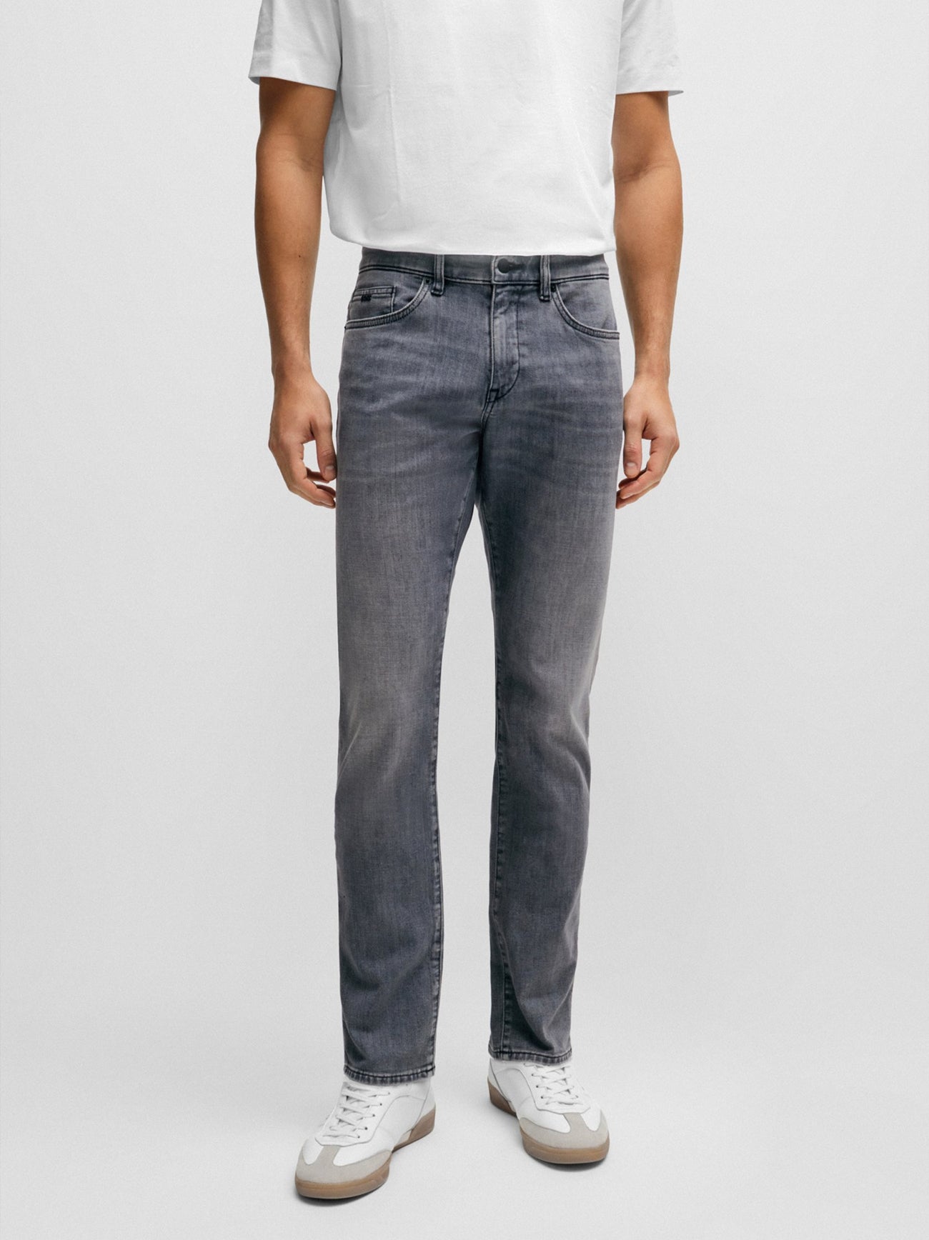 Mens Dark Grey Delaware Slim Fit Jean