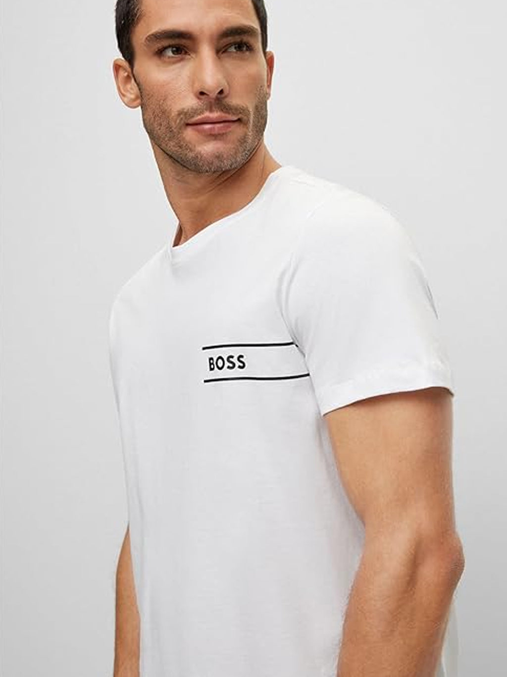 Mens White Crew Neck T-Shirt