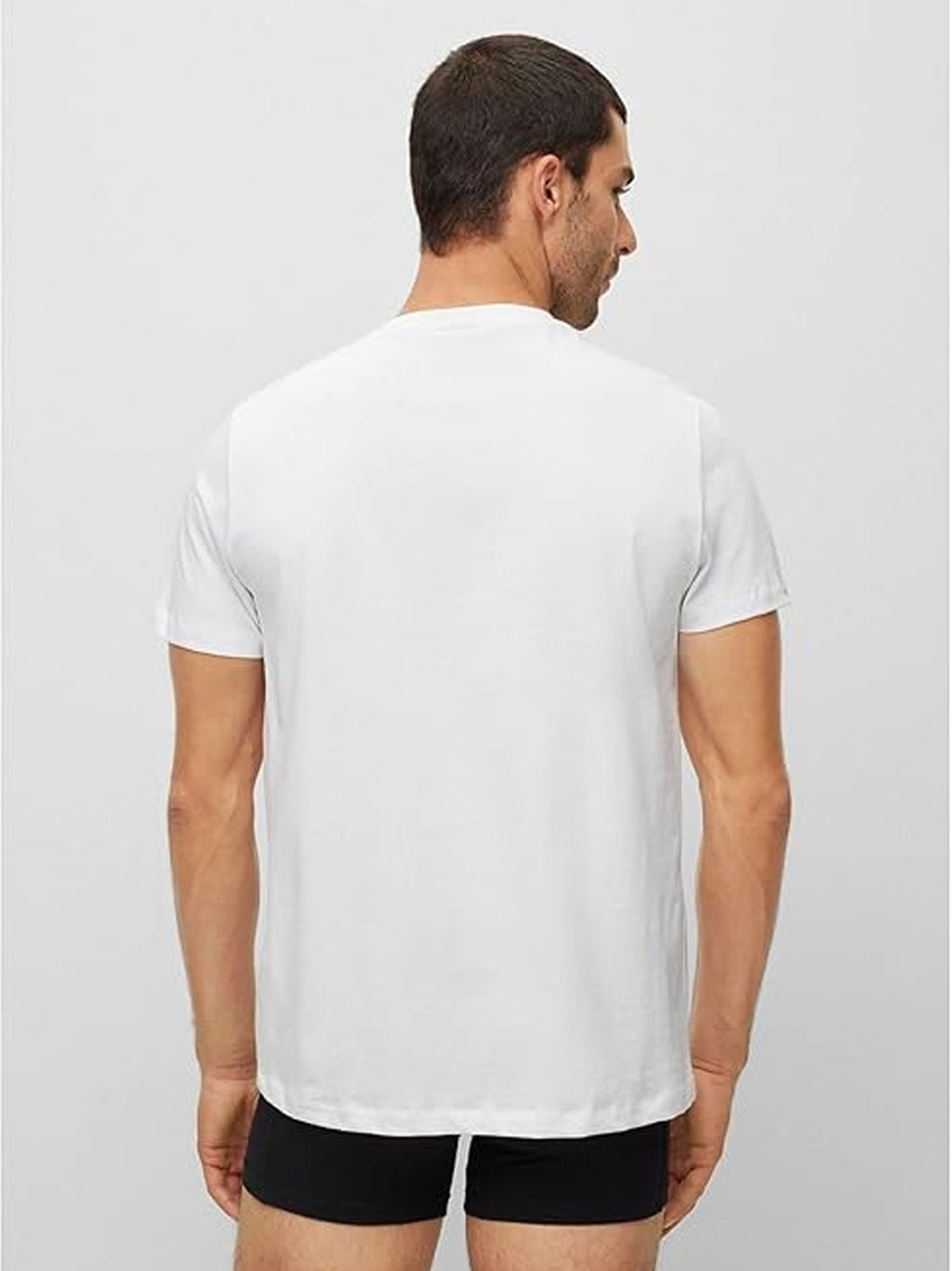 Mens White Crew Neck T-Shirt