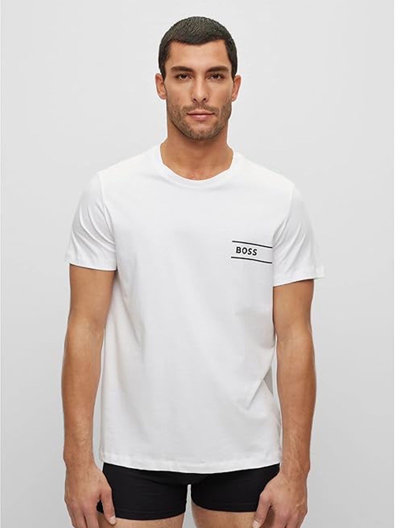 Mens White Crew Neck T-Shirt