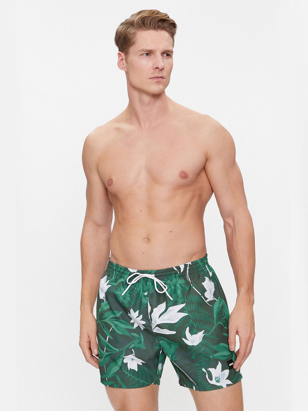 Mens Open Green Piranha Swim Short