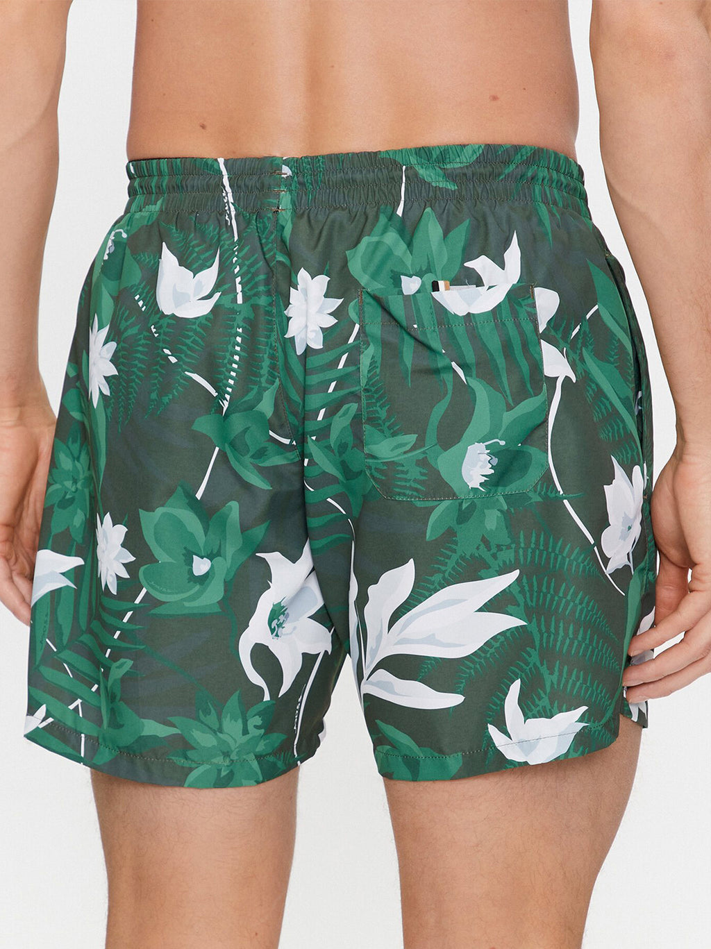 Mens Open Green Piranha Swim Short