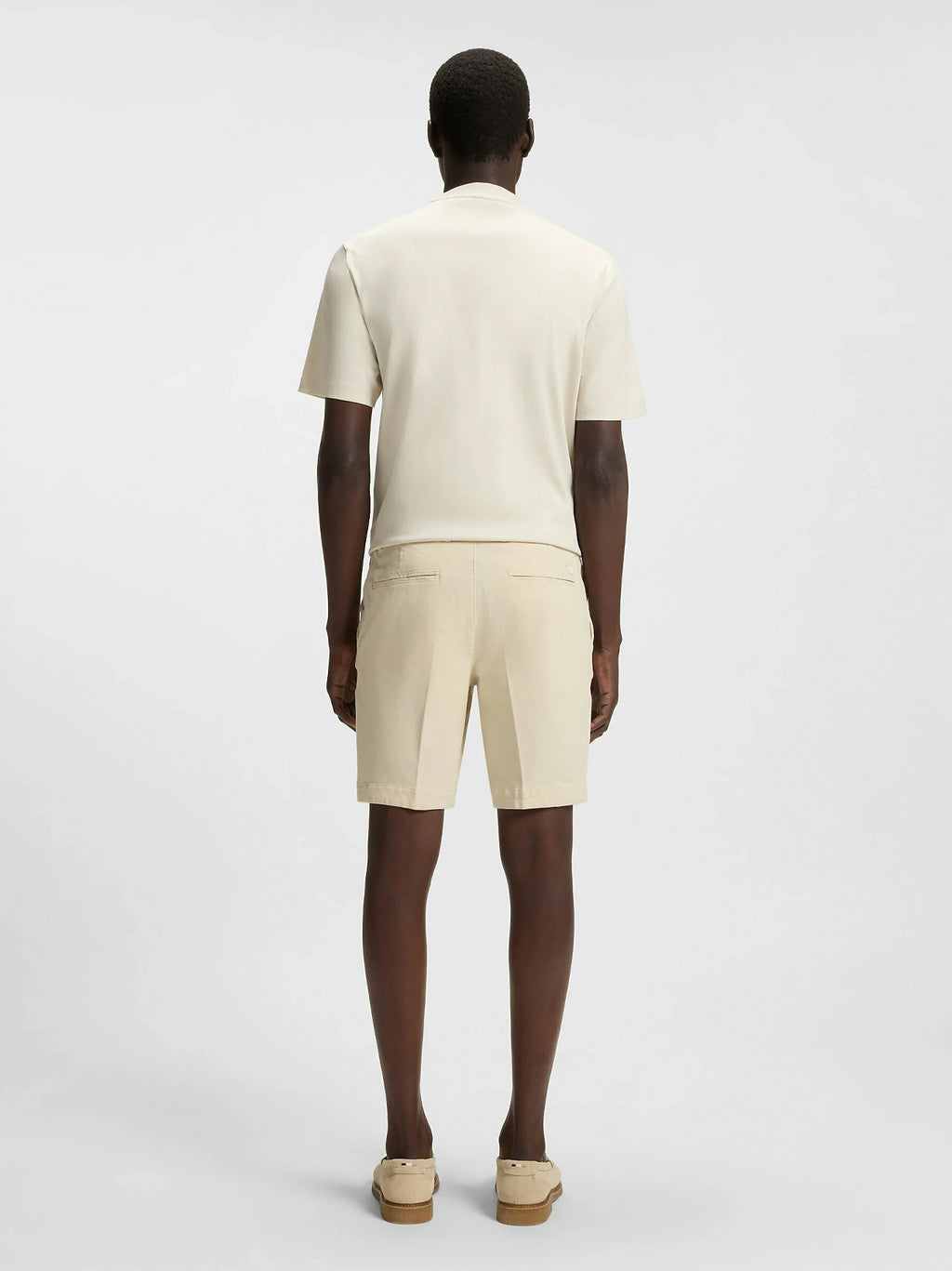 Mens Open White Slice Short