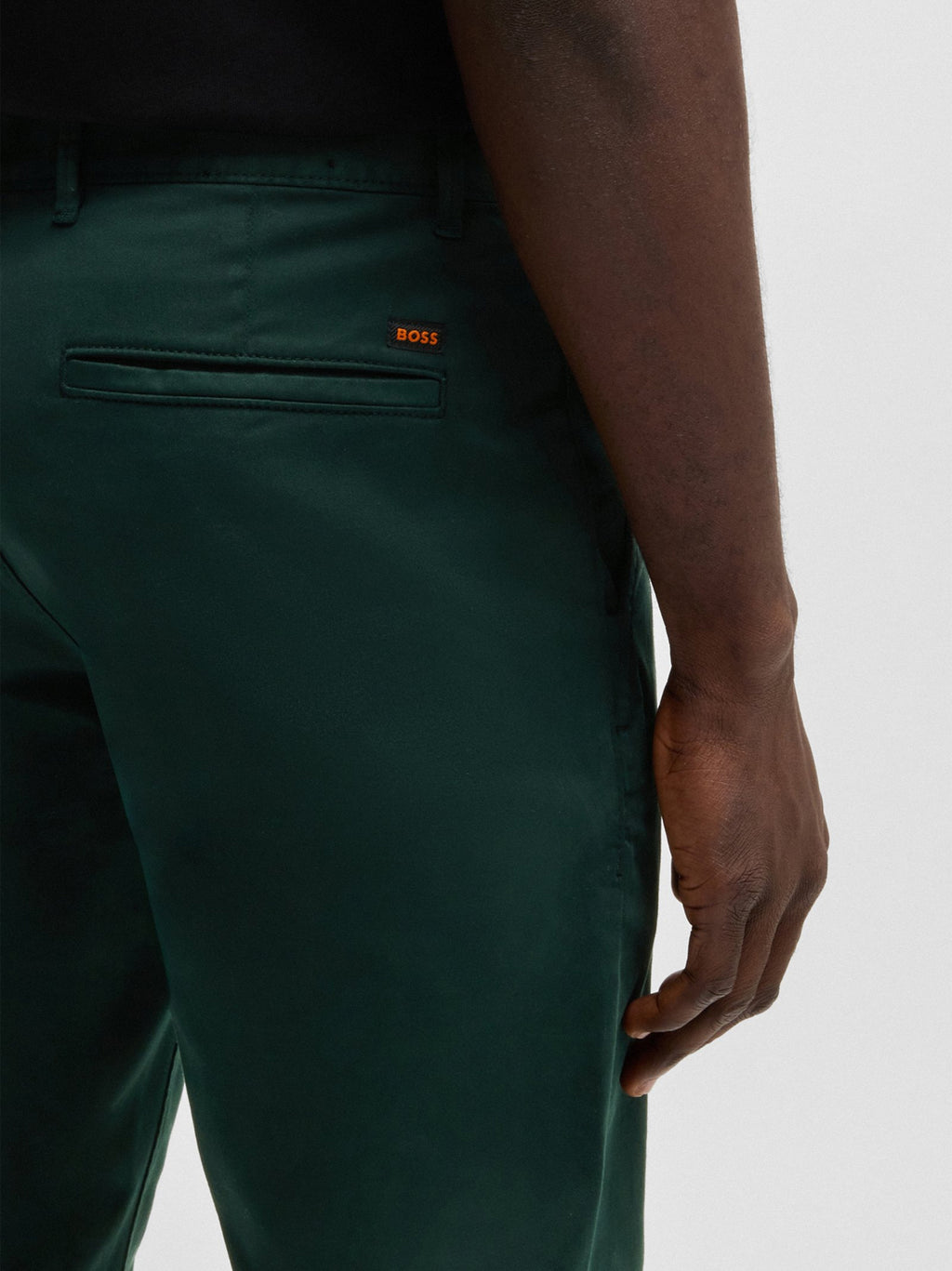 Mens Open Green Slim Fit Chino