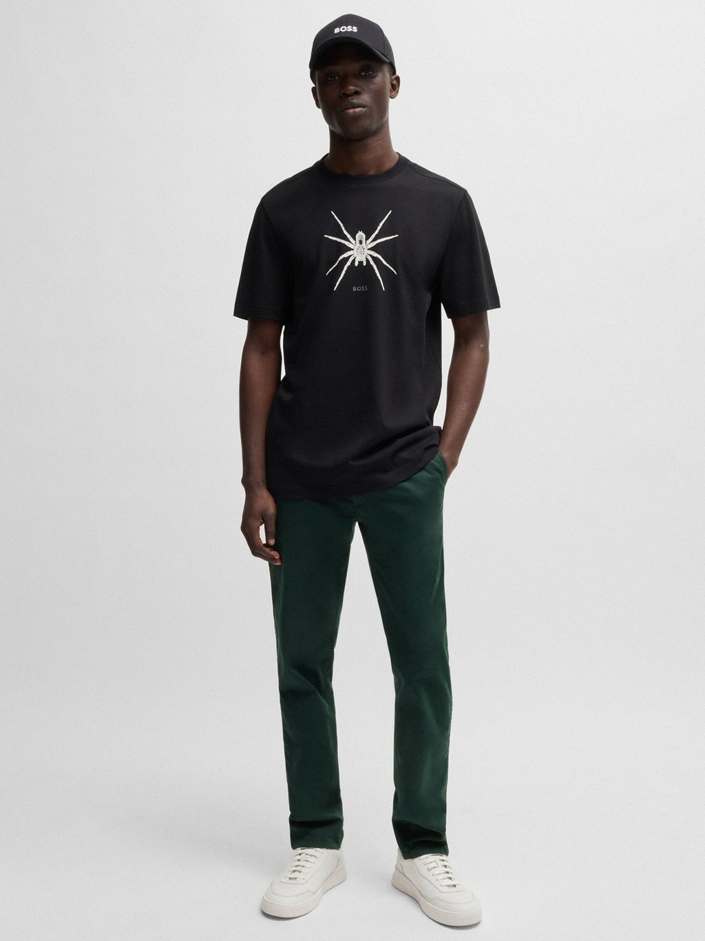 Mens Open Green Slim Fit Chino