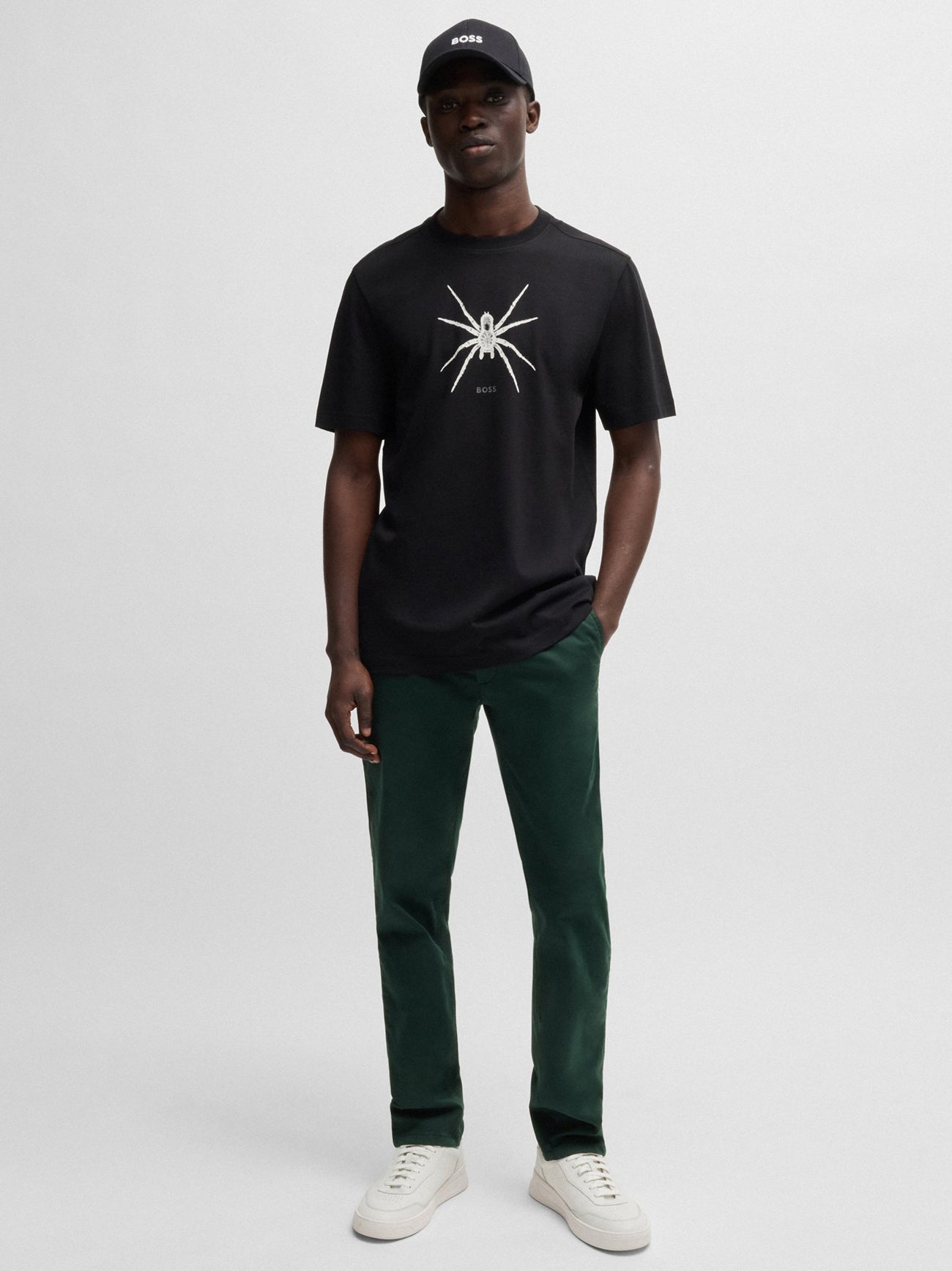 Mens Open Green Slim Fit Chino
