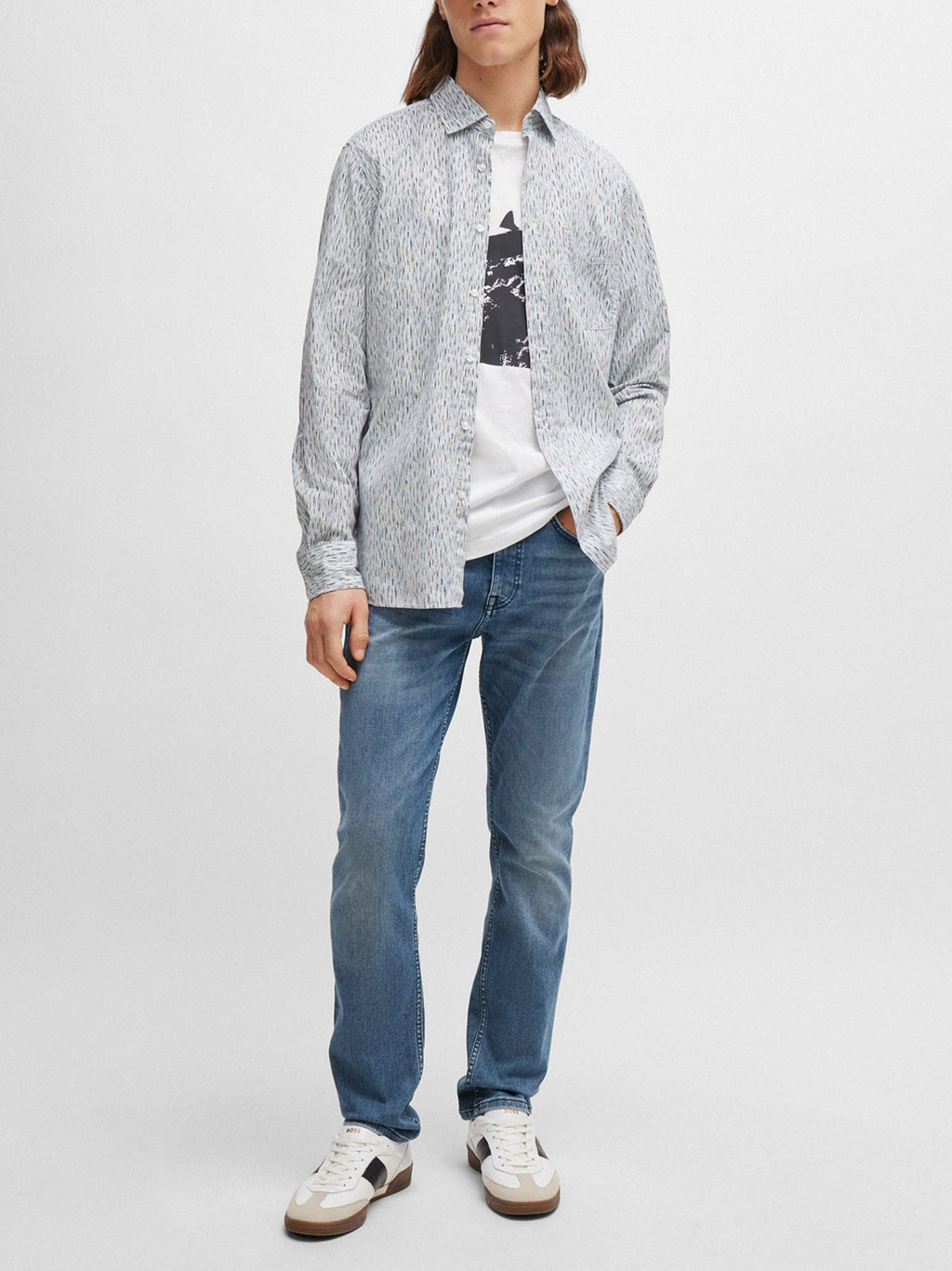Mens Medium Blue Delaware BC Slim Fit Jean
