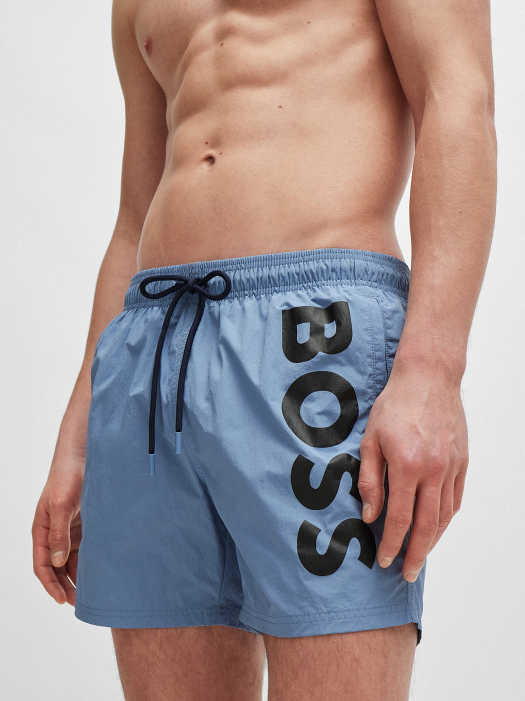 Mens Open Blue Octopus Swim Short