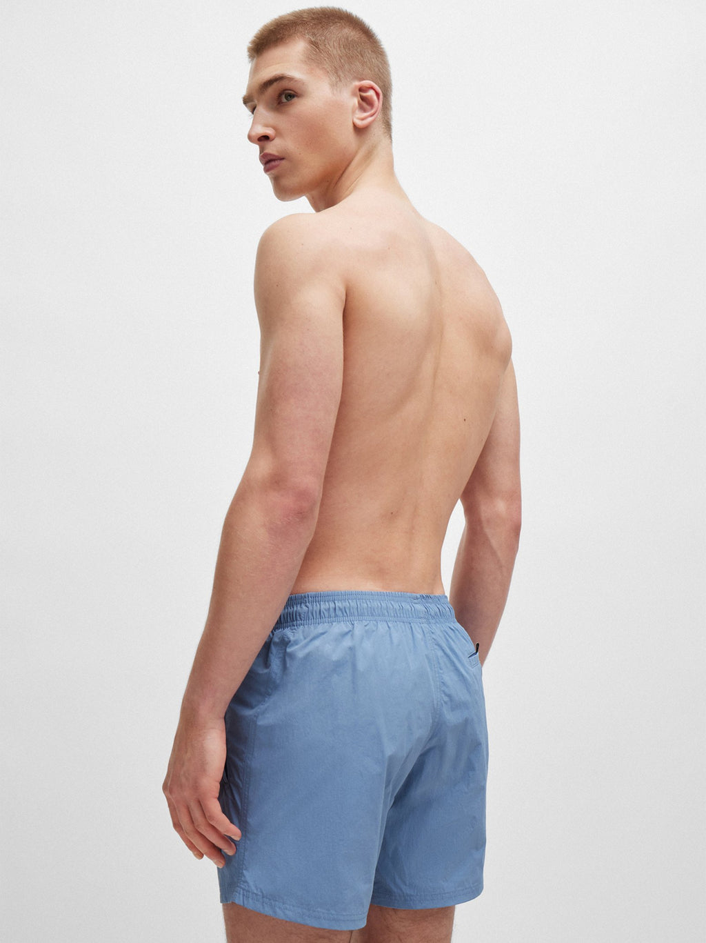 Mens Open Blue Octopus Swim Short