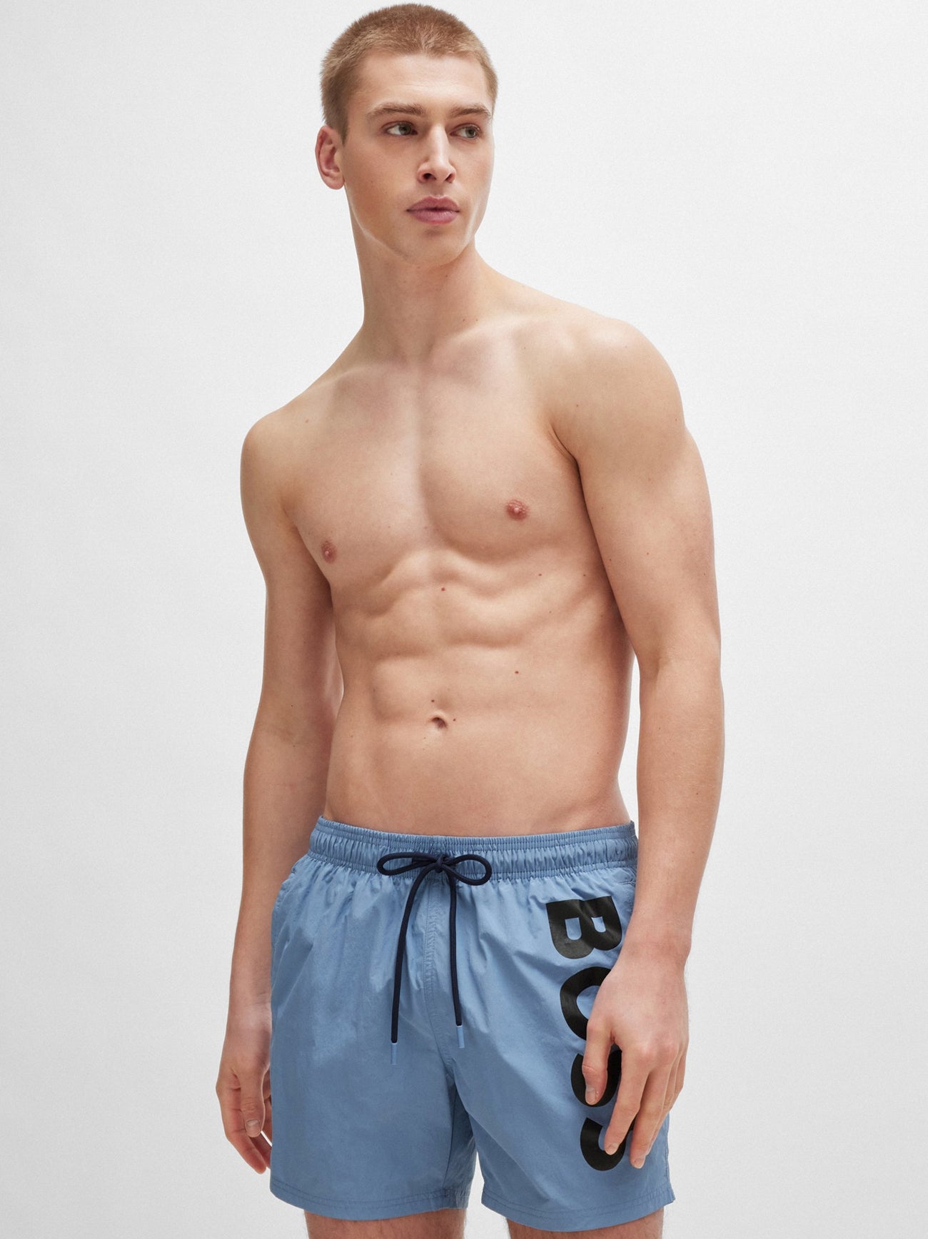 Mens Open Blue Octopus Swim Short