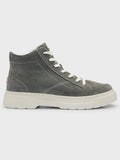 Mens Dark Green Urian Hightop Trainer