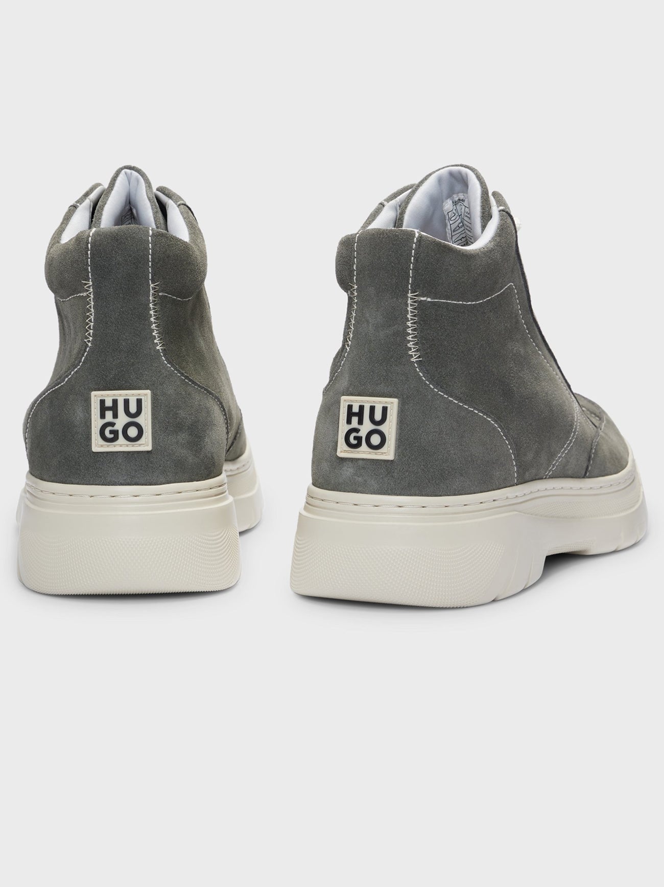 Mens Dark Green Urian Hightop Trainer