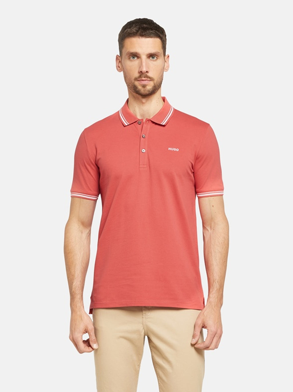 Mens Dark Red Dinoso Polo Shirt