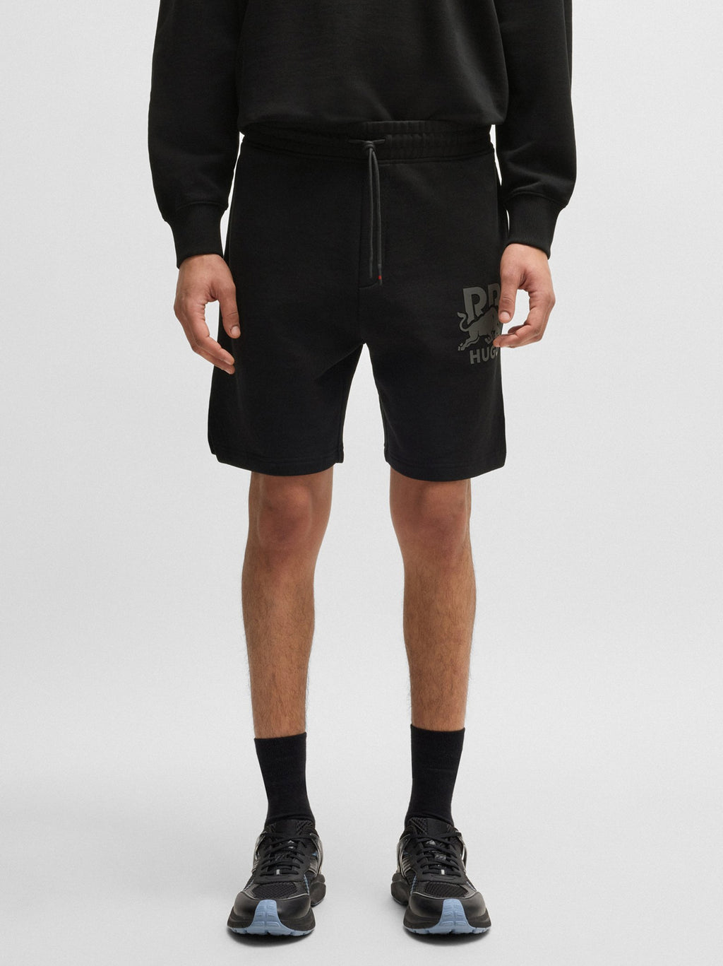 Mens Black Deswick Red Bull Sport Short