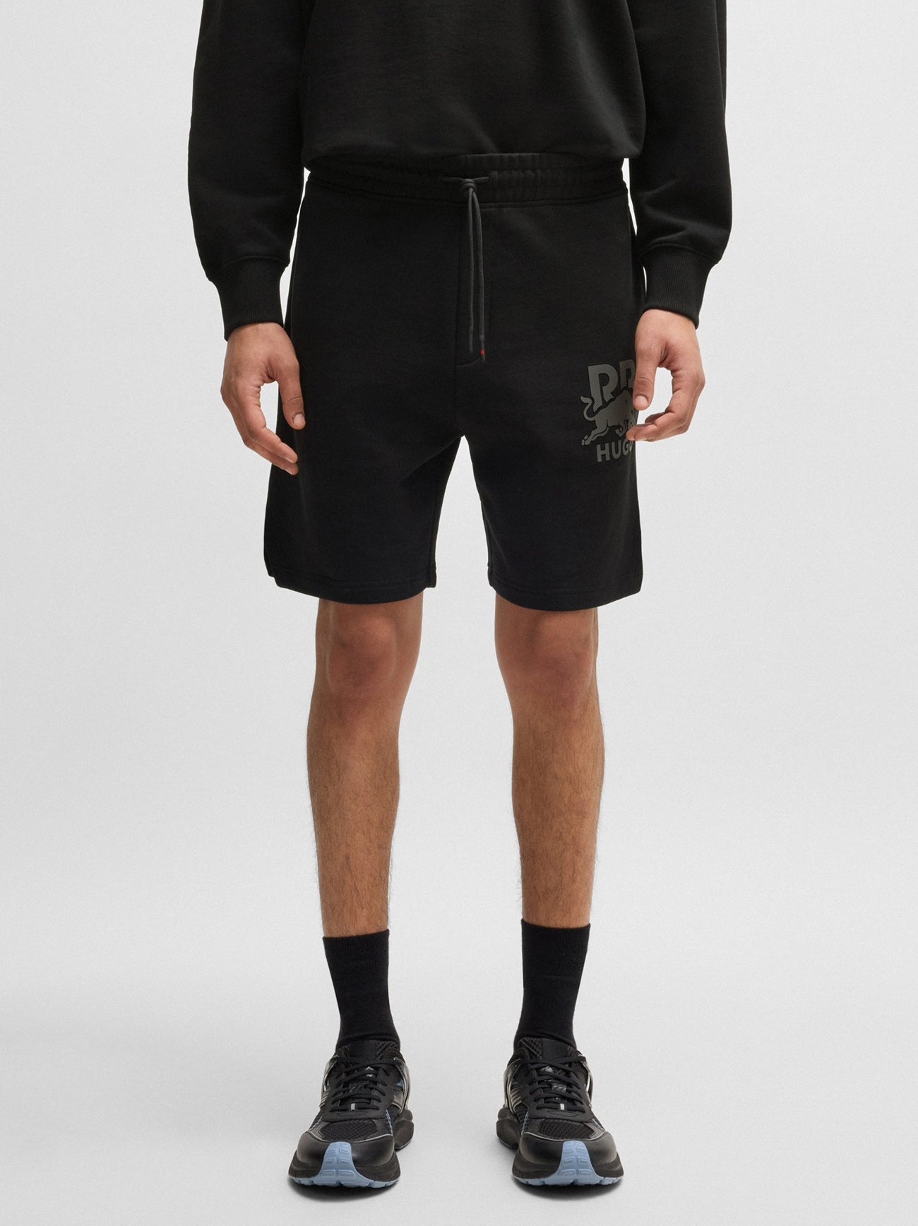 Mens Black Deswick Red Bull Sport Short
