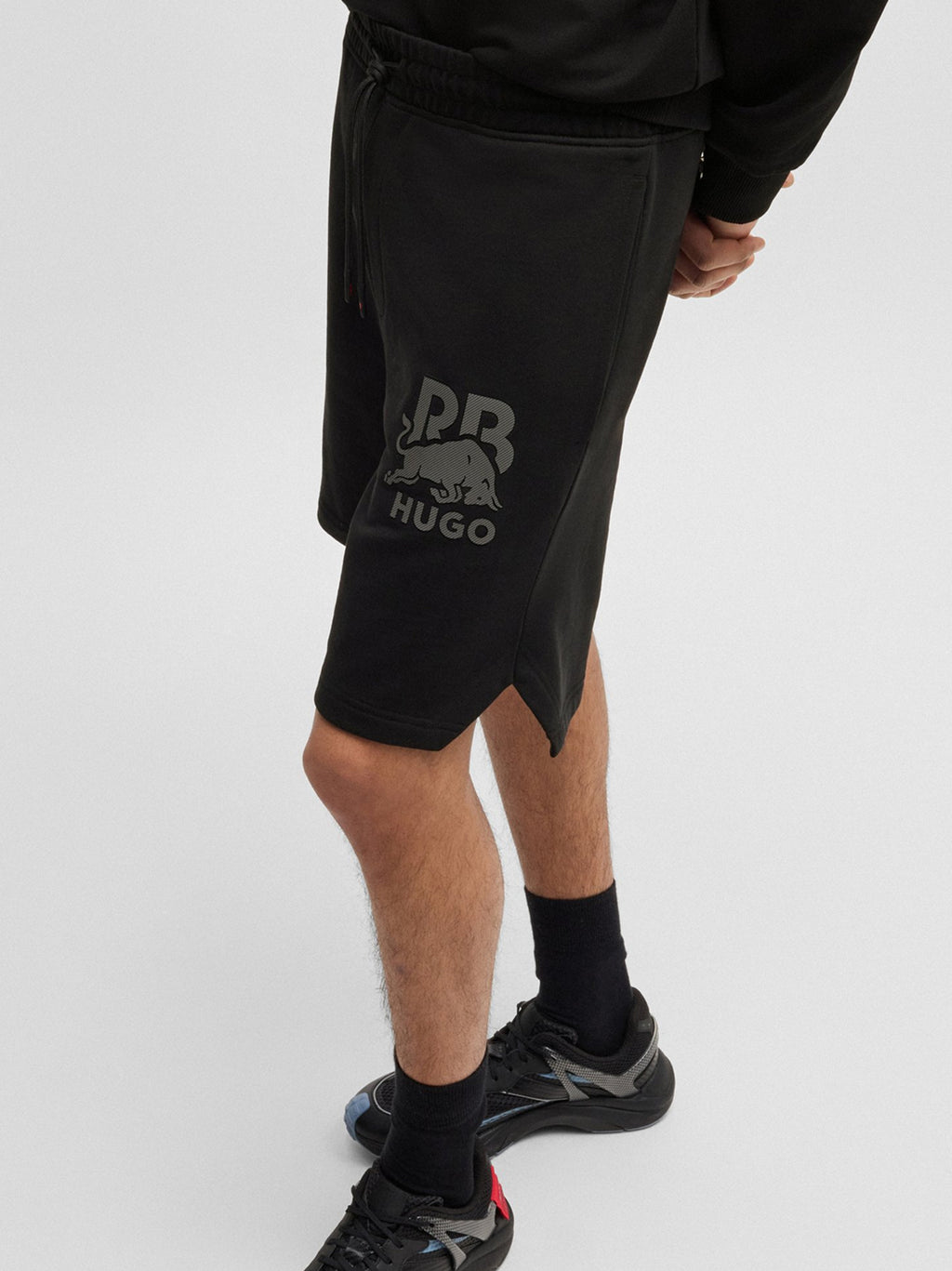 Mens Black Deswick Red Bull Sport Short