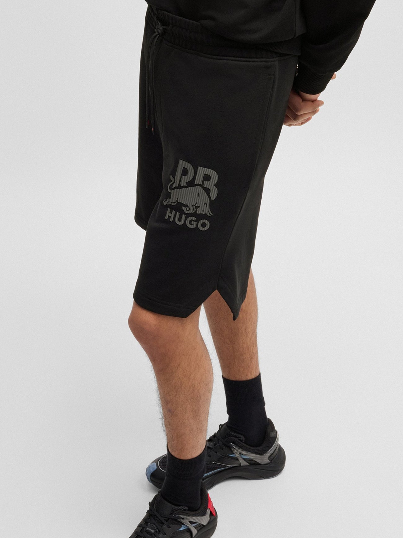 Mens Black Deswick Red Bull Sport Short