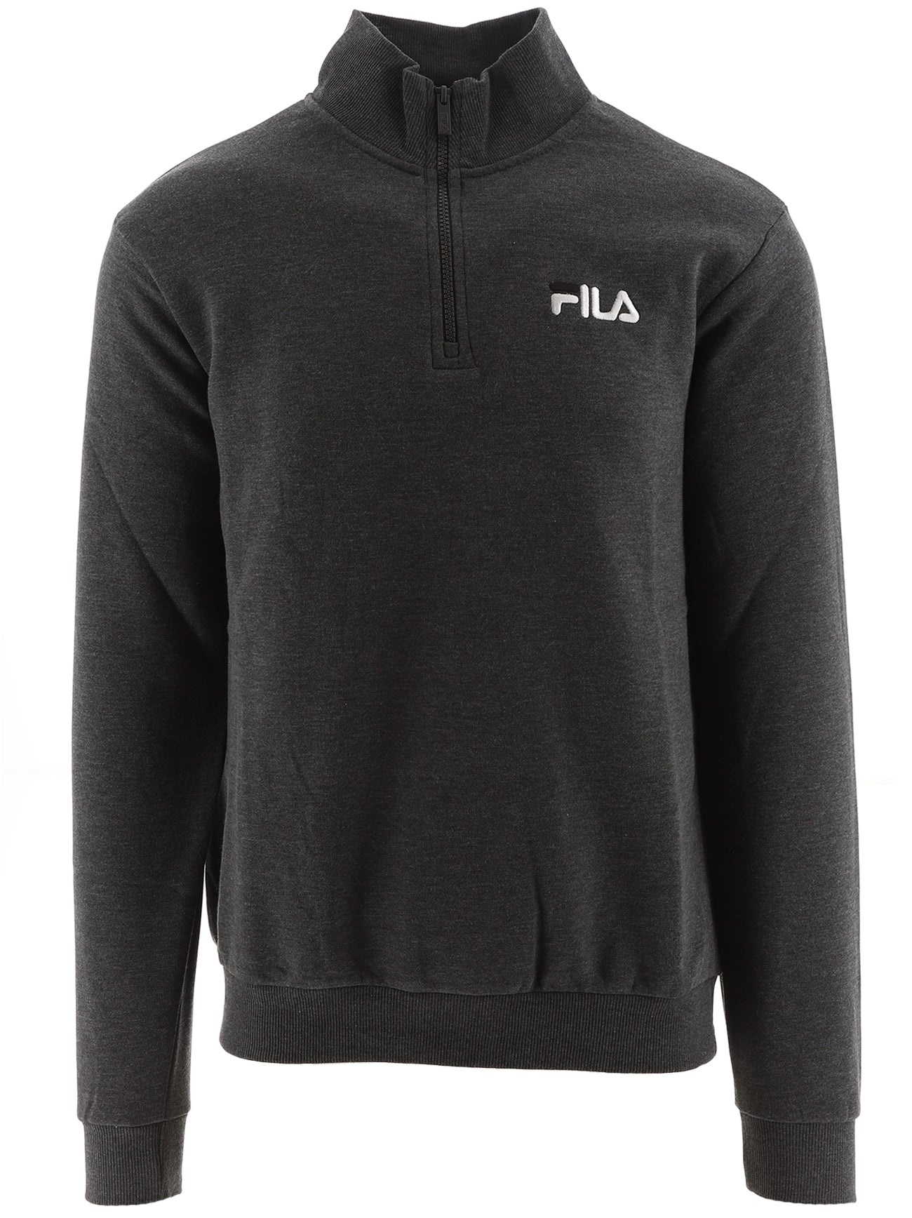 Mens Charcoal Marl Adam Quarter Zip Sweatshirt