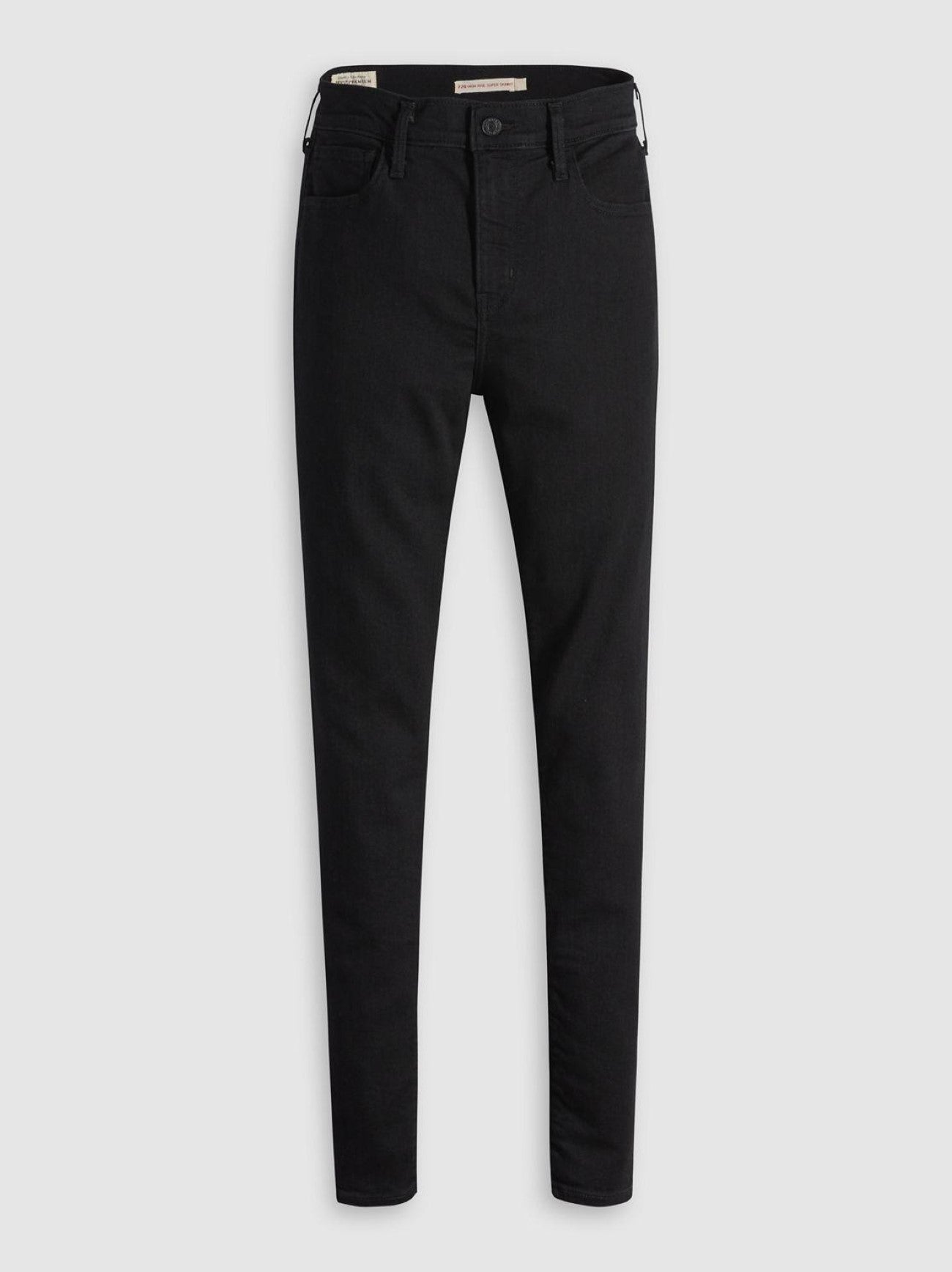 Womens Black Celestial 720 Hirise Super Skinny Jean