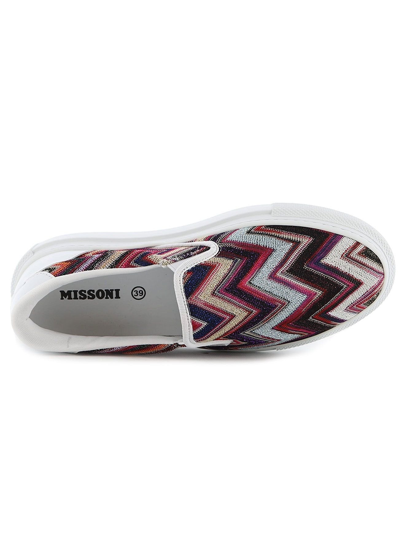 Womens Multicoloured Slip-On Trainer