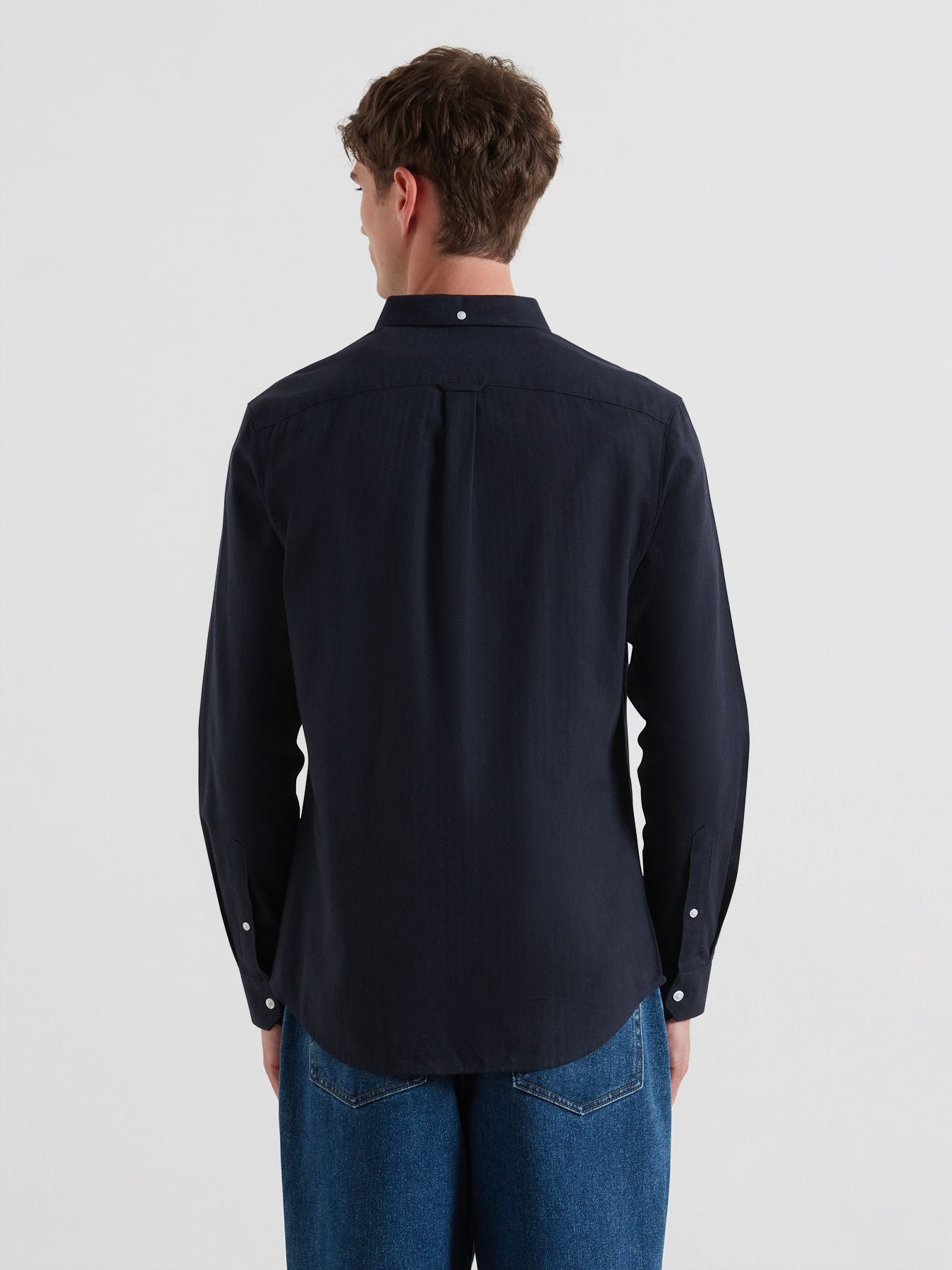 Mens True Navy Marl Milners Shirt