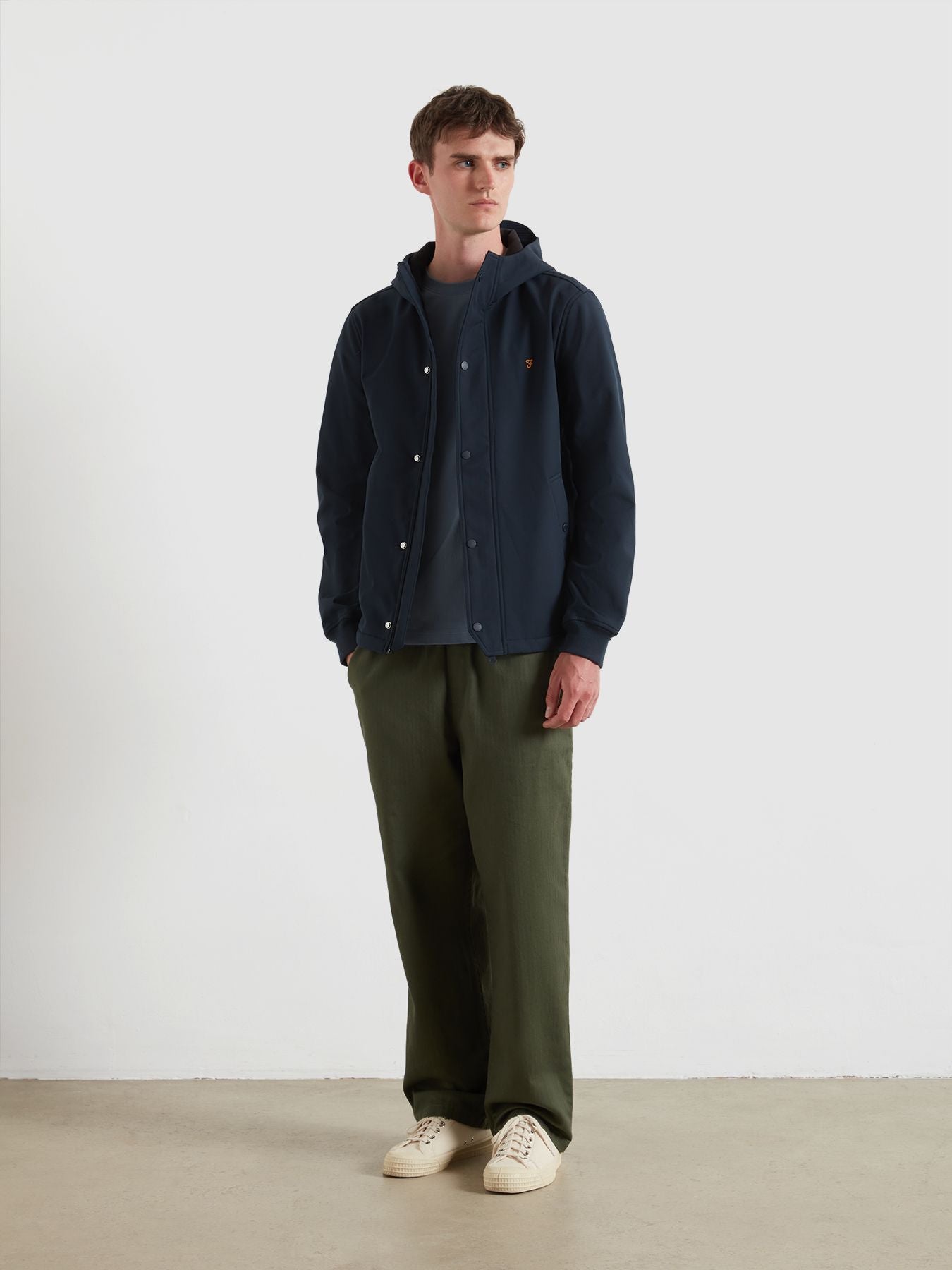 Mens True Navy Brydon Softshell Jacket