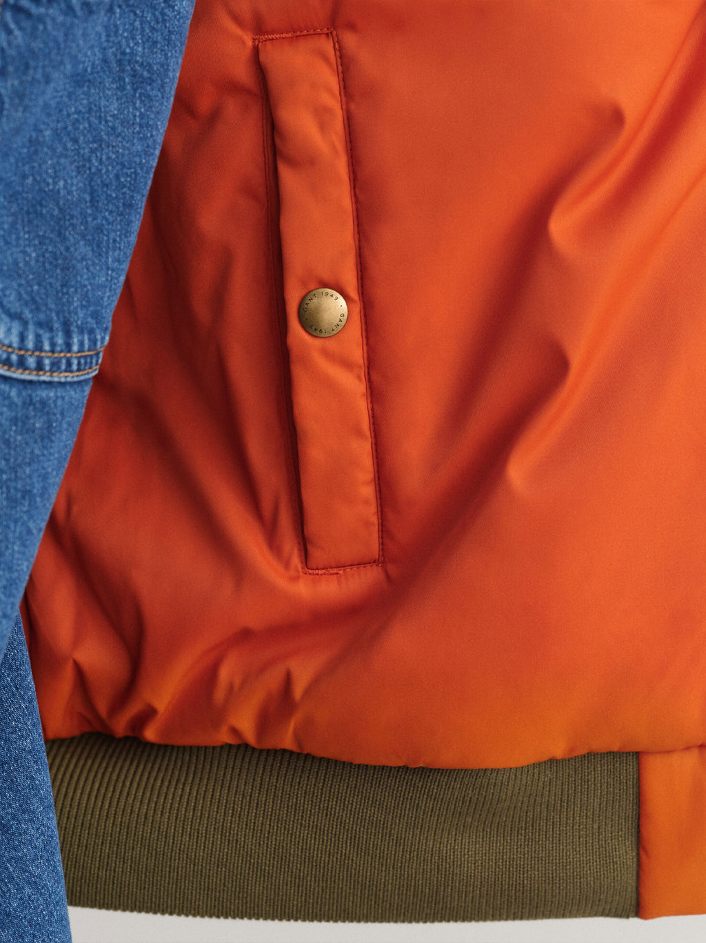 Mens Hunter Green Reversible Bomber Jacket